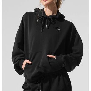 ALO Yoga Black Accolade Hoodie Small